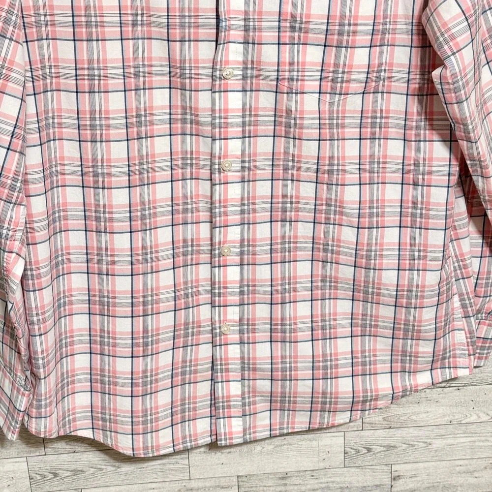 Banana Republic Mens- Large Standard Fit‎ Plaid Long Sleeve Button Down Shirt